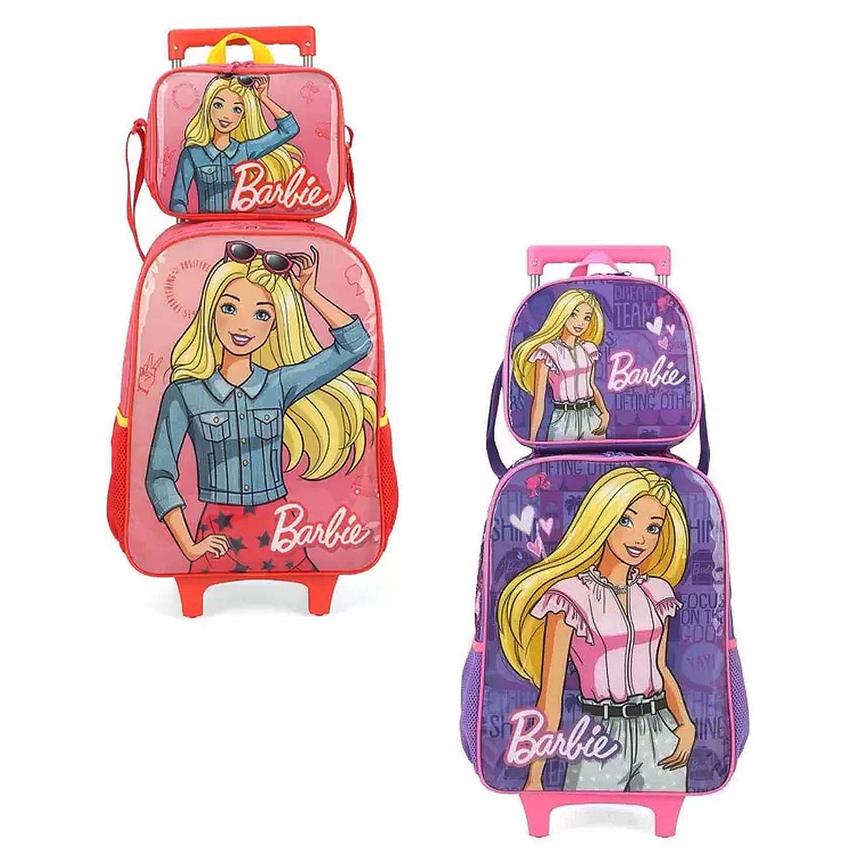 Kit mochila e lancheira Barbie Luxcel Livraria Barão