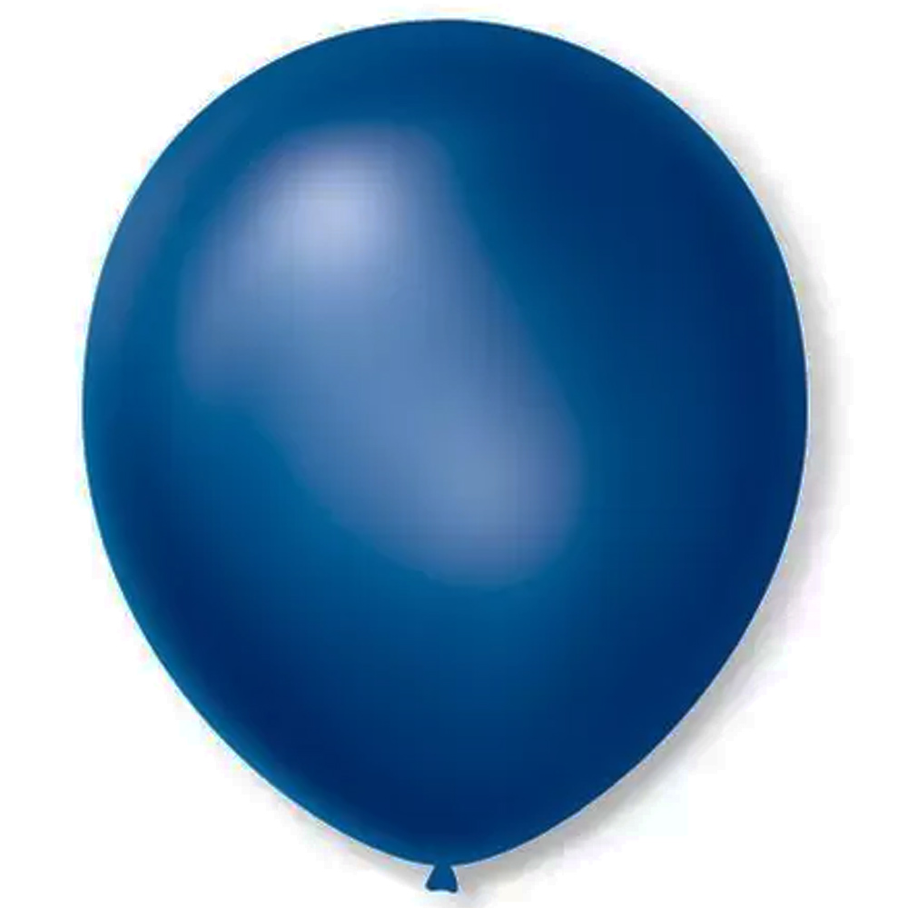 Balão n°7 50 un azul cintilante São Roque