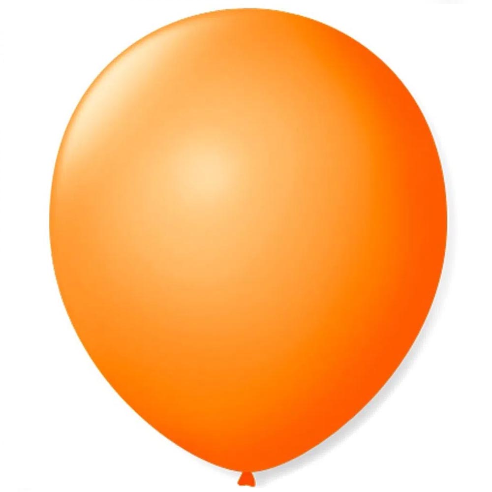 Balão n°7 50 un laranja mandarim São Roque