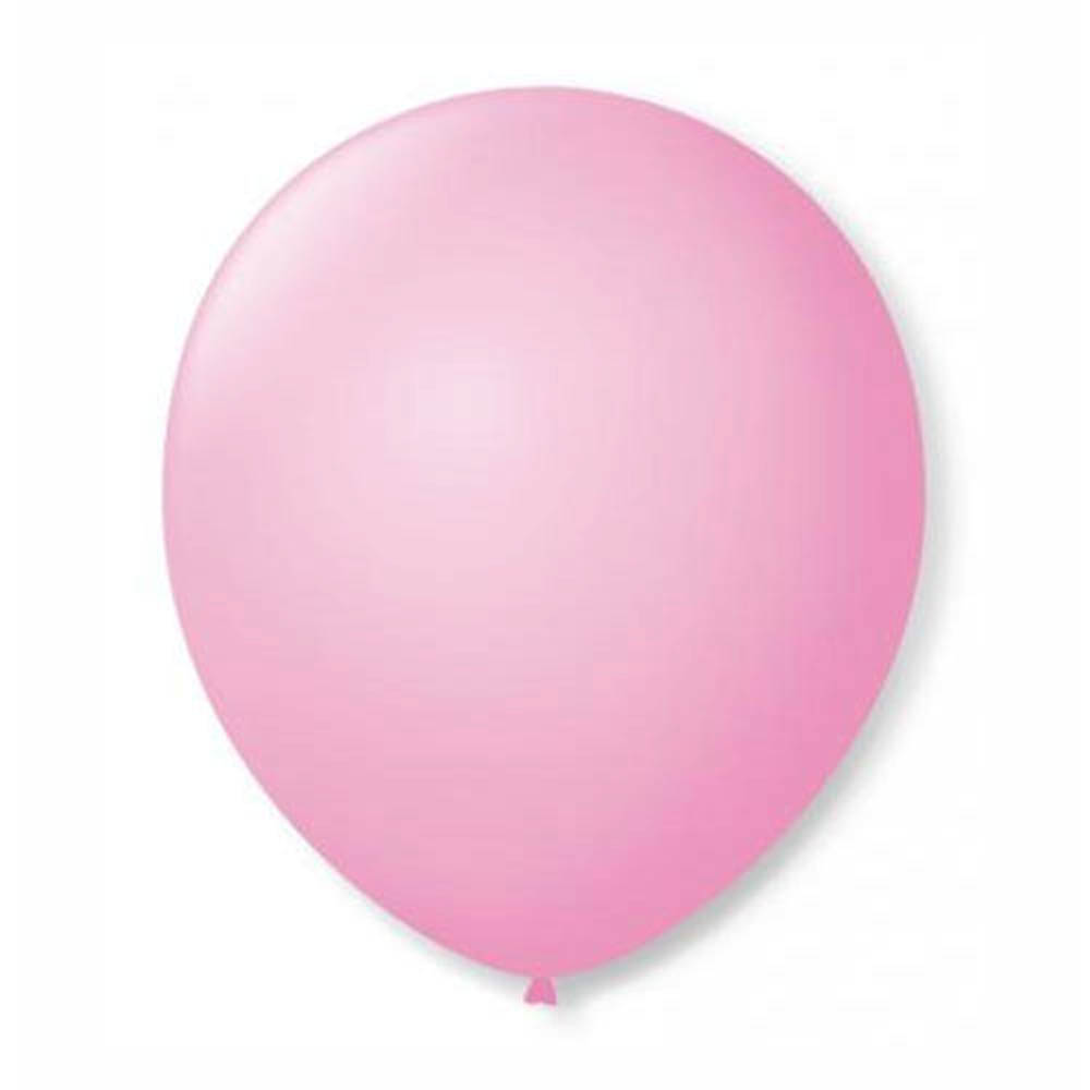 Balão n°9 50 un rosa baby São Roque