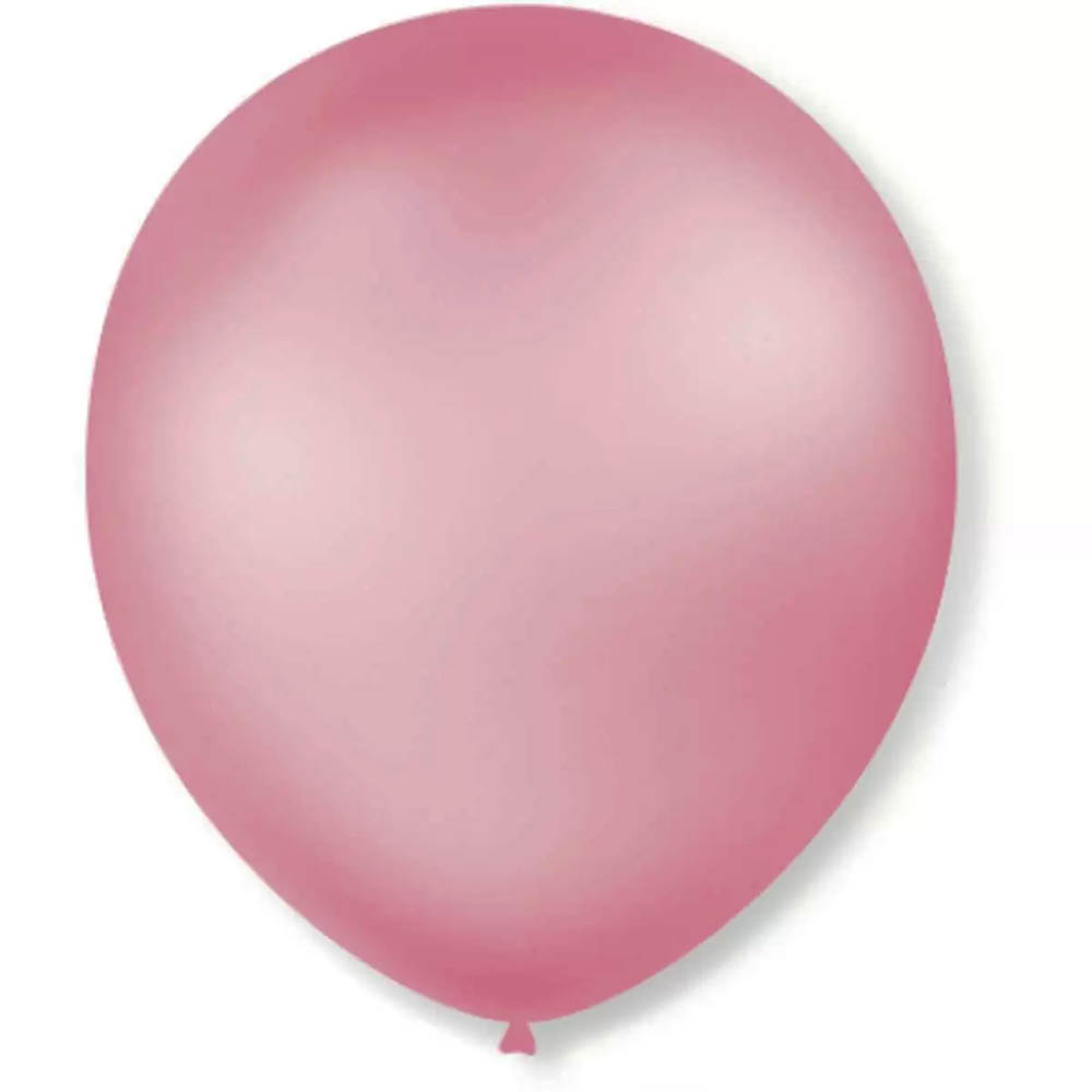 Balão n°7 50 un rosa claro perolado São Roque