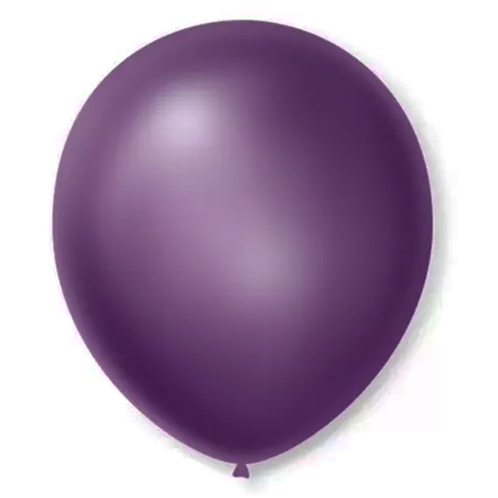 Balão n°7 50 un violeta cintilante São Roque