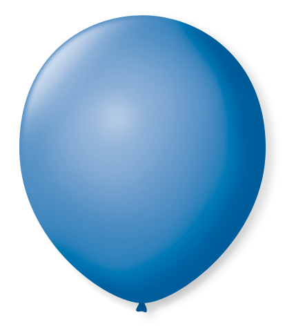 Balão n°7 50 un azul turquesa São Roque