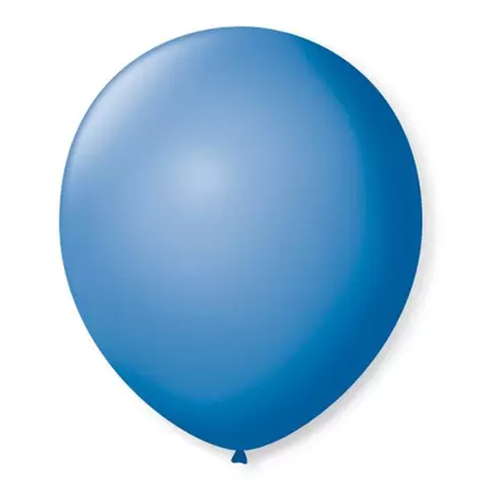 Balão n°9 50 un azul turquesa São Roque