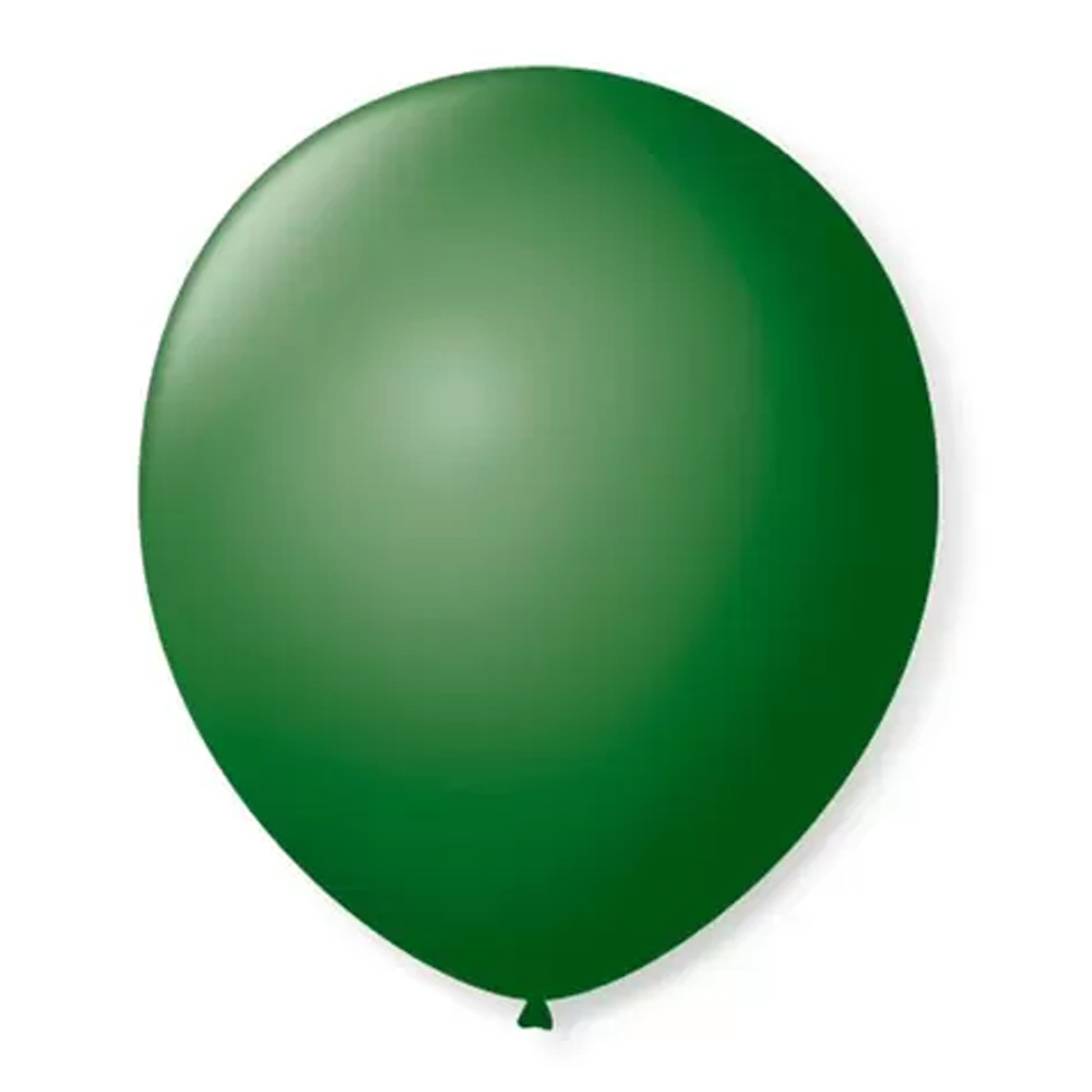 Balão n°9 50 un verde bandeira São Roque