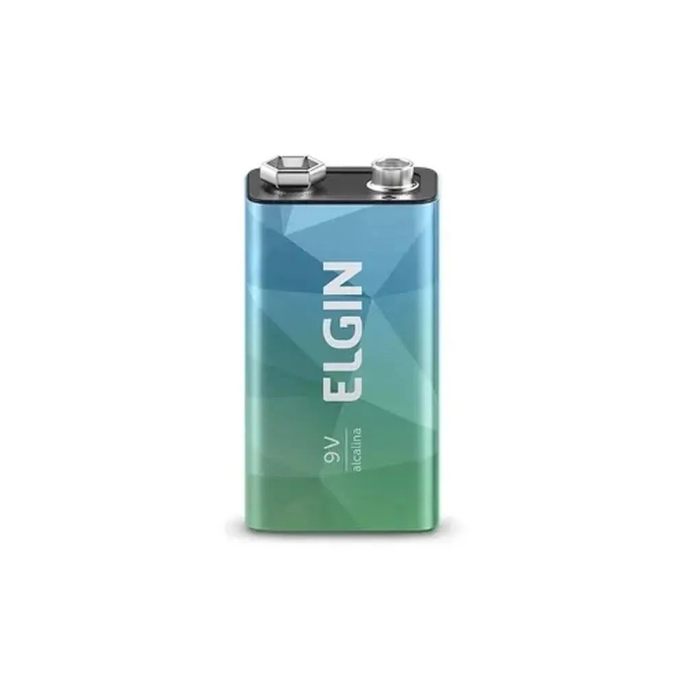 Bateria 9V alcalina 1 un Elgin