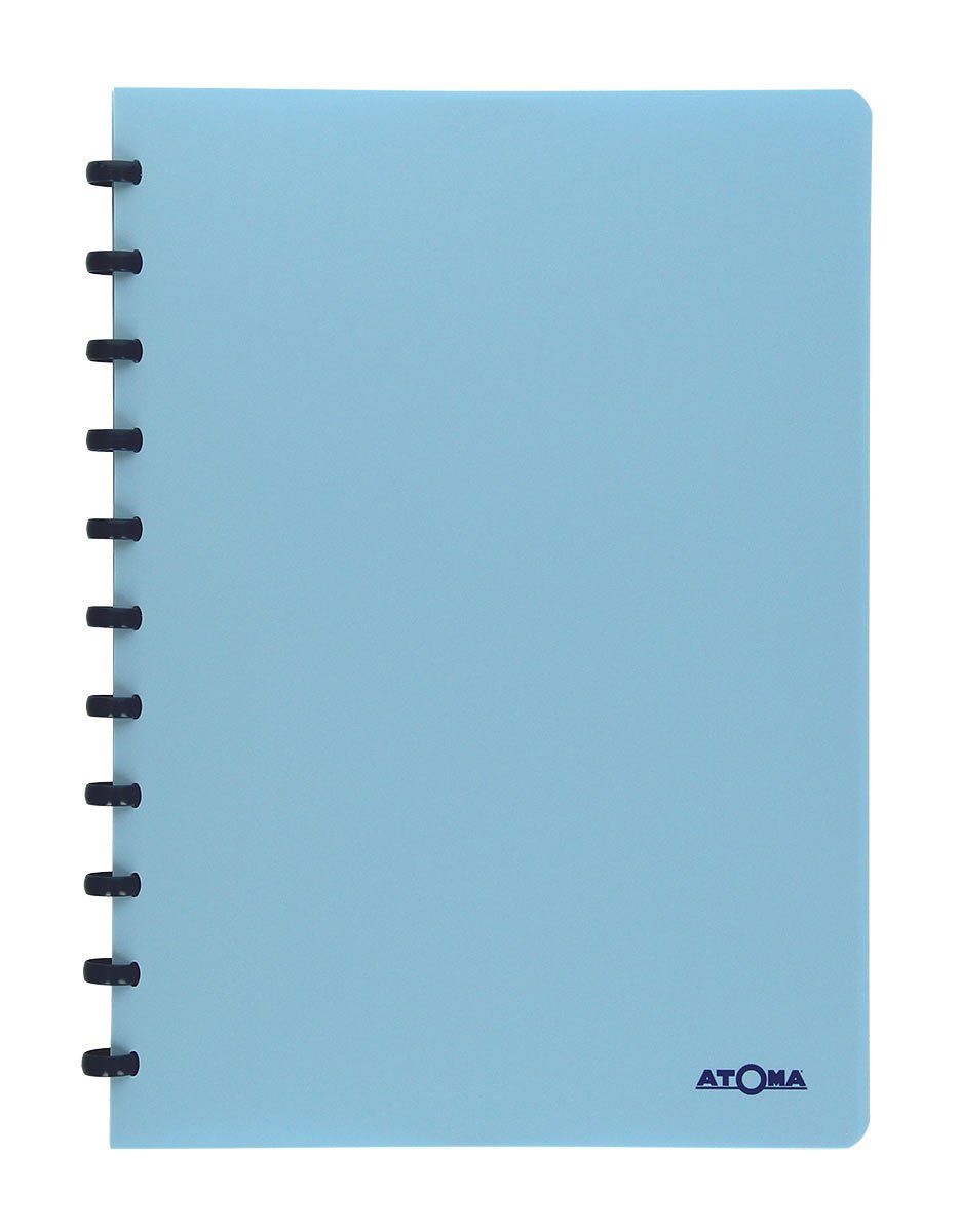 Caderno A4 72 fls azul PASTEL Atoma