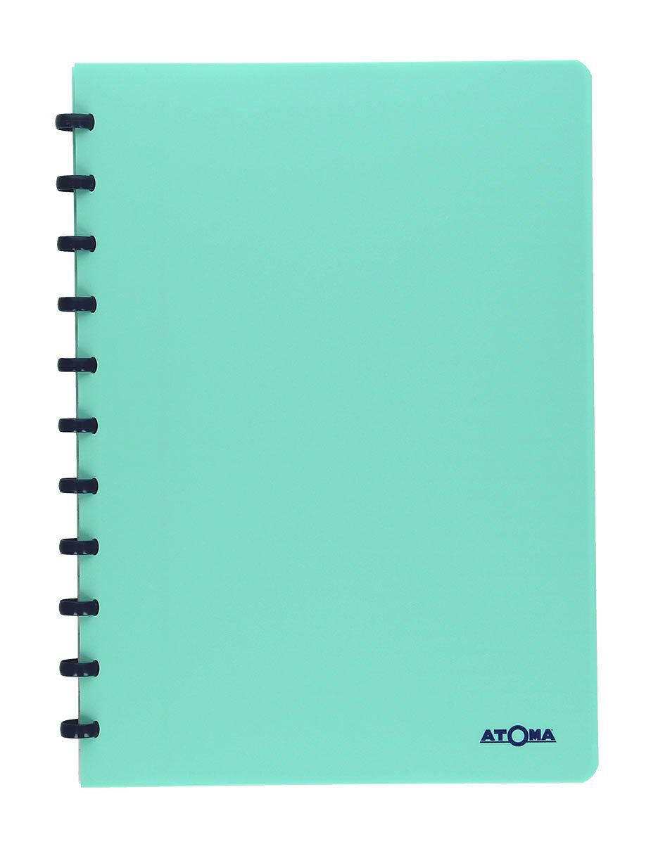 Caderno A4 72 fls verde PASTEL Atoma