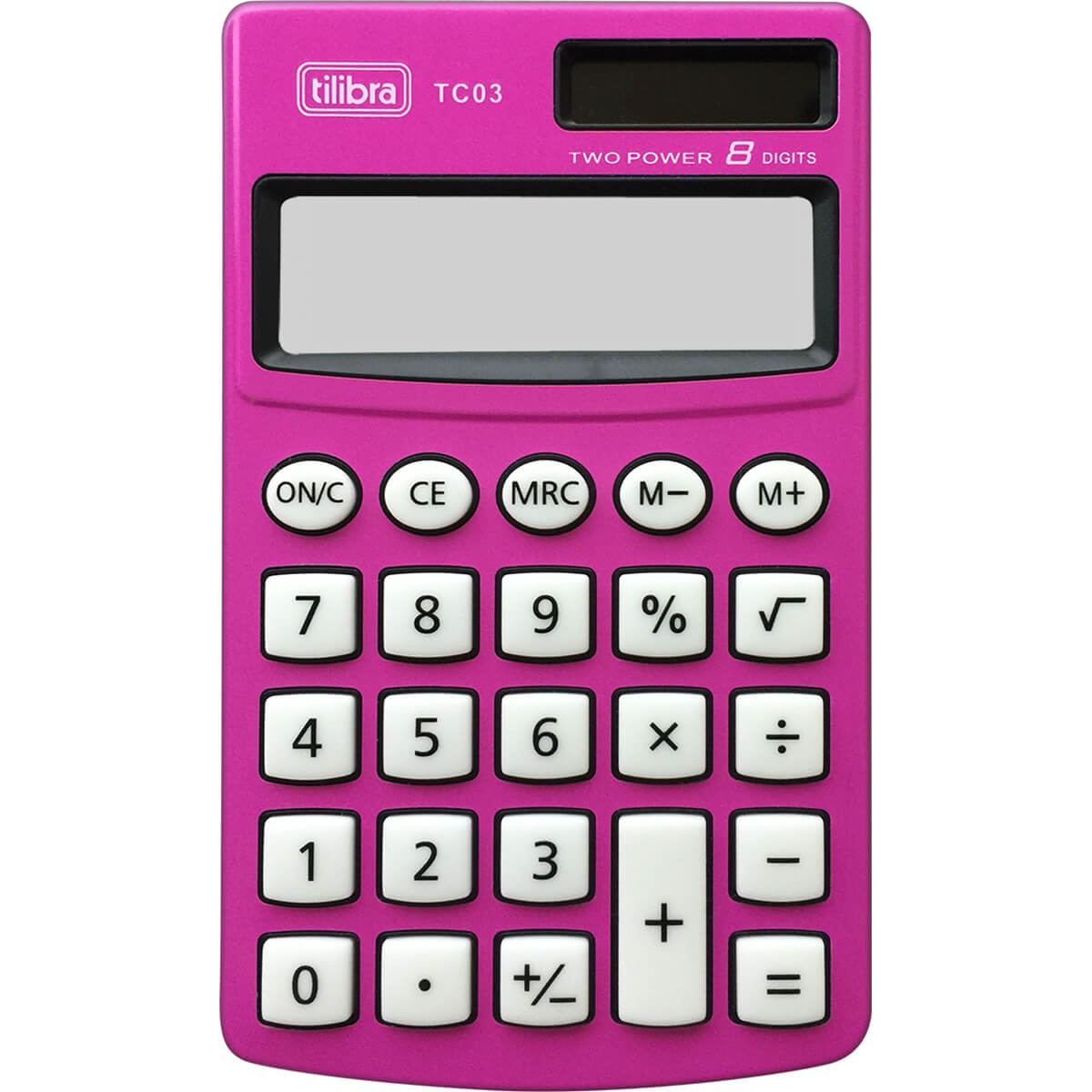 Calculadora 8 dígitos rosa TC03 Tilibra