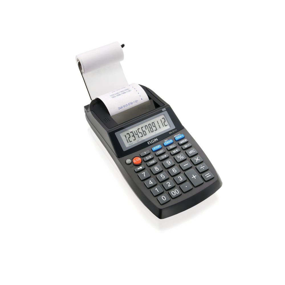 Calculadora de mesa com bobina 12 dígitos MA5111 Elgin