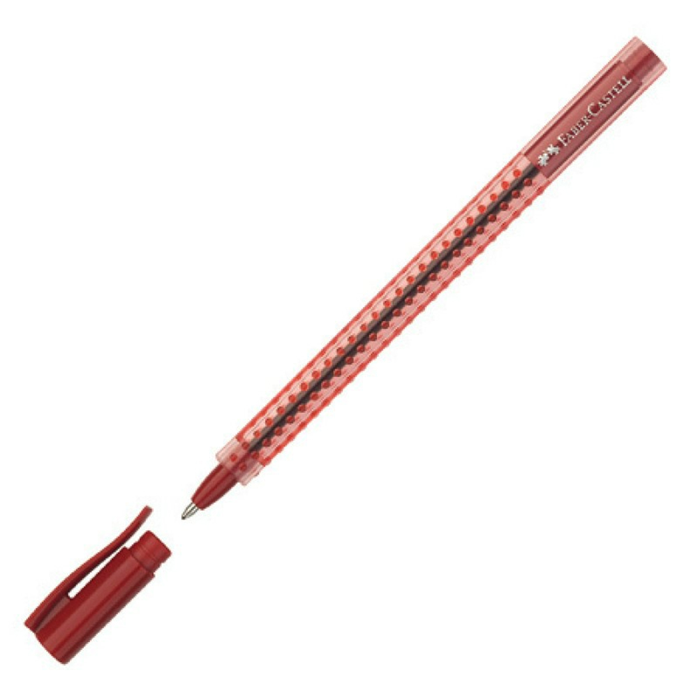 Caneta esferográfica Stick Grip 1.0 vermelho Faber-Castell