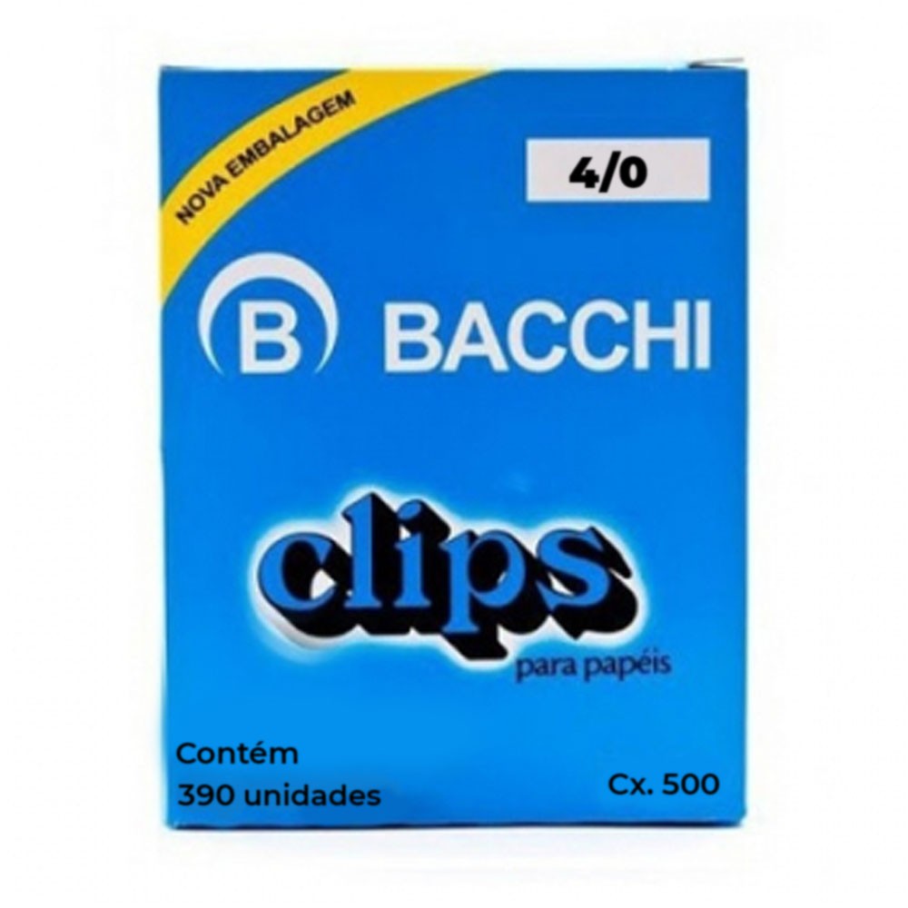 Clips 4/0 galvanizado 390 un Bacchi
