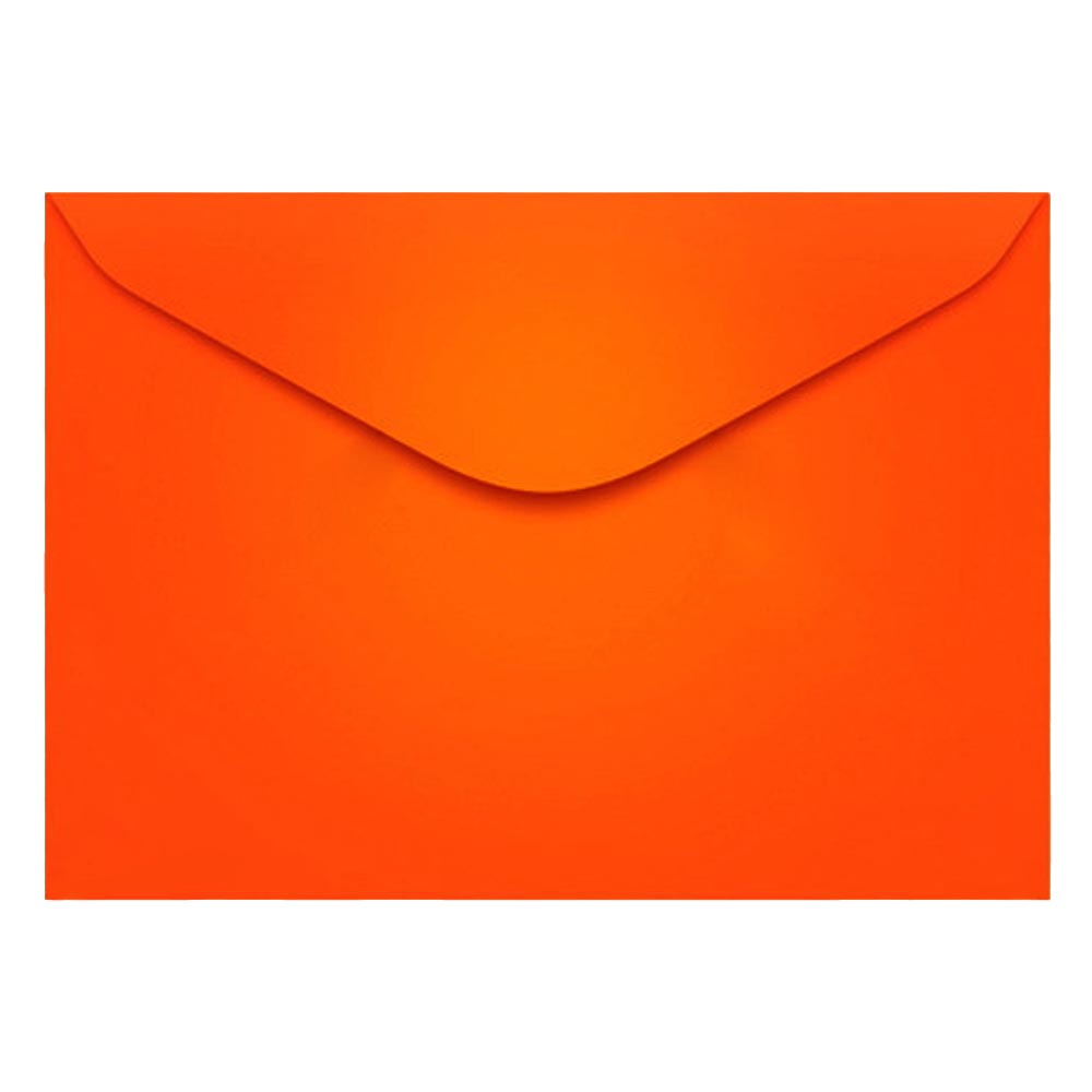 Envelope 11,4x16,2cm 100 un laranja Celucat