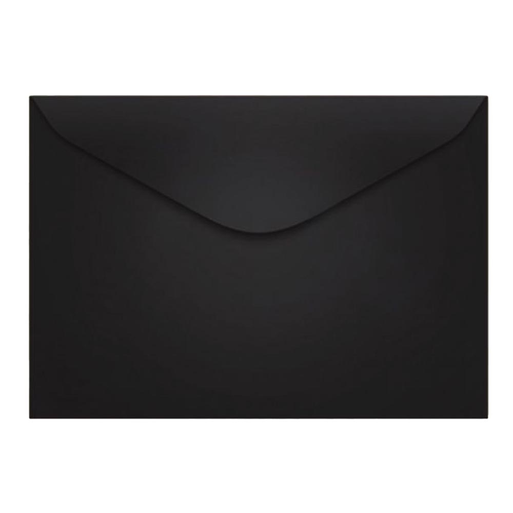 Envelope 11,4x16,2cm 100 un preto Celucat