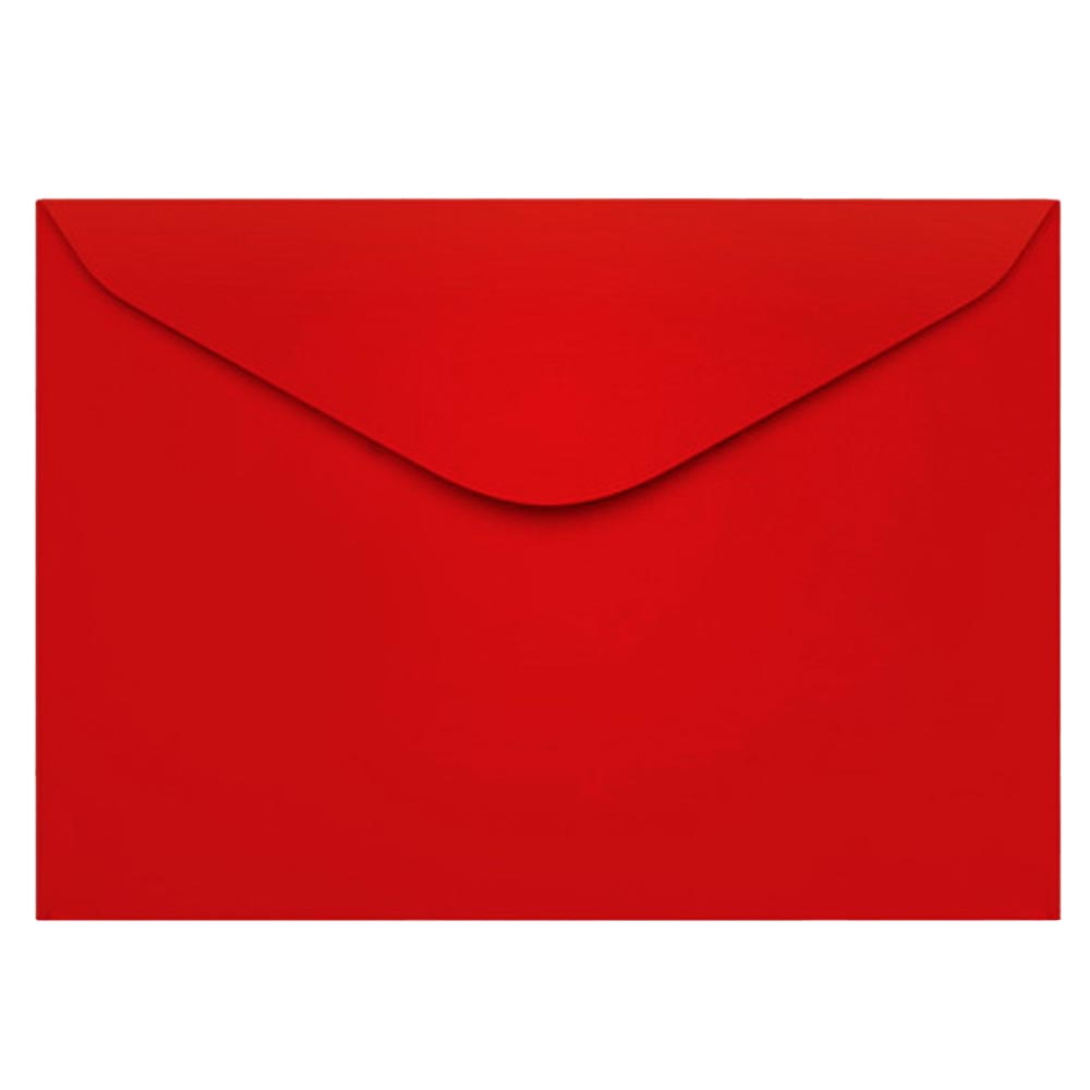 Envelope 11,4x16,2cm 100 un vermelho Celucat