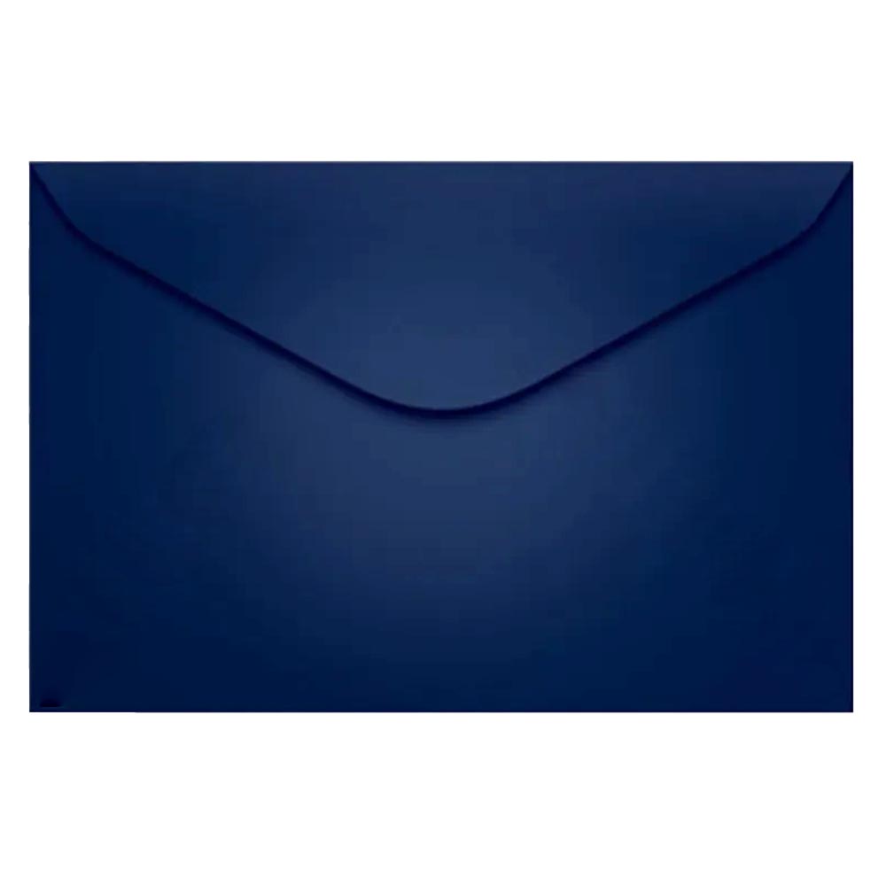 Envelope 16,2x22,9cm 100 un azul marinho Celucat