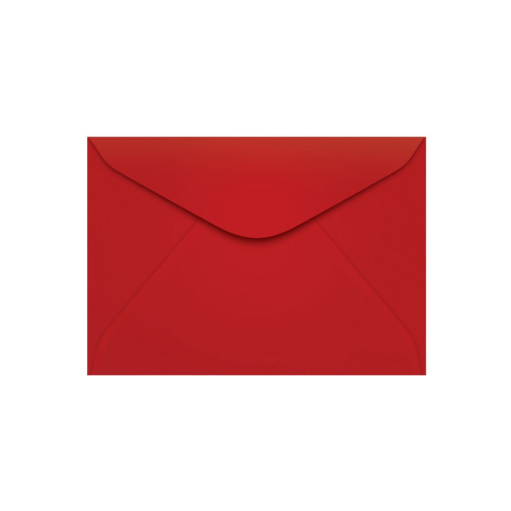 Envelope 22,9x16,2cm 100 un vermelho tóquio Ipecol