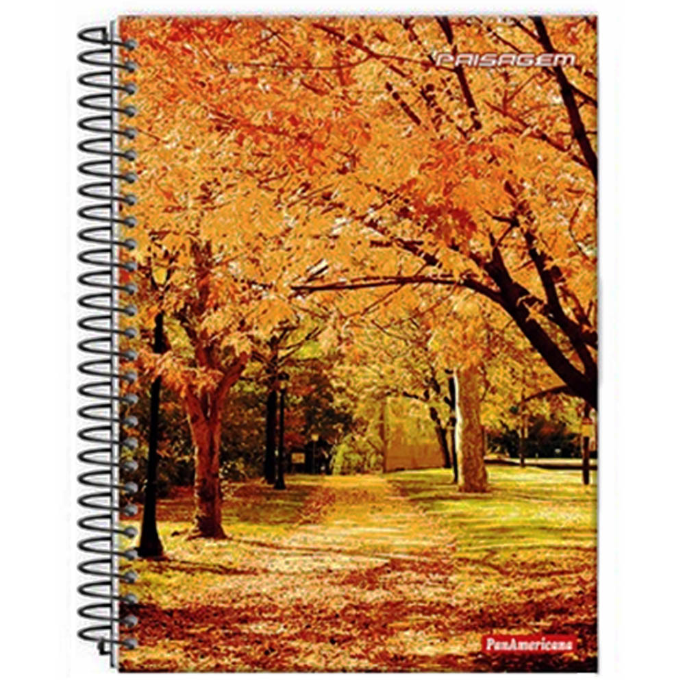 Caderno Universit Rio Mat Rias Fls Paisagem Panamericana Livraria Bar O