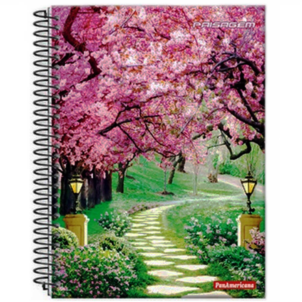 Caderno Universit Rio Mat Rias Fls Paisagem Panamericana Livraria Bar O