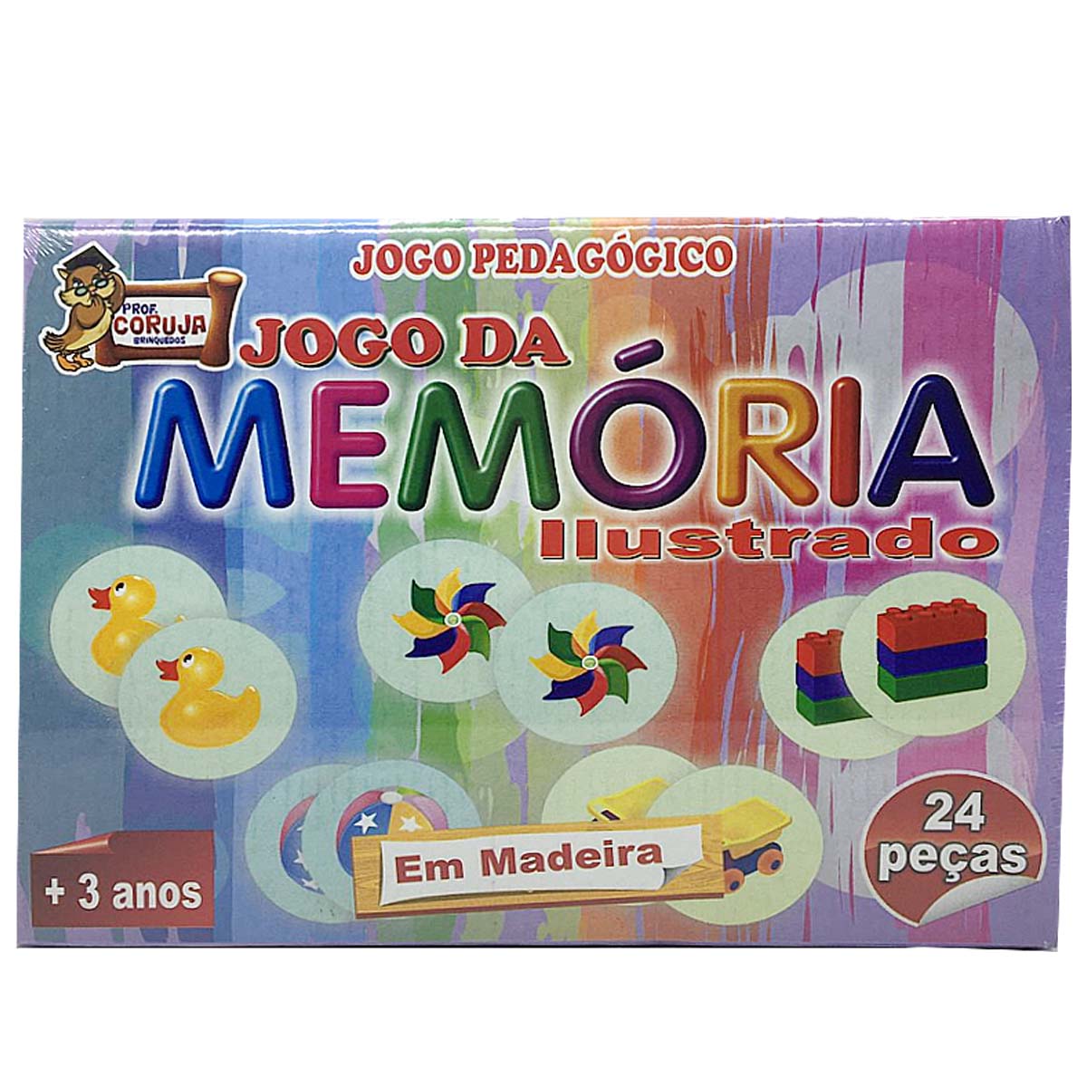 Jogo Da Memoria Ilustrado 24 Peças Uriarte Livraria Barão 2149