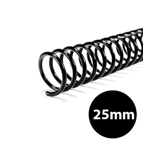 Espiral encadernação 25mm preto As Papeis