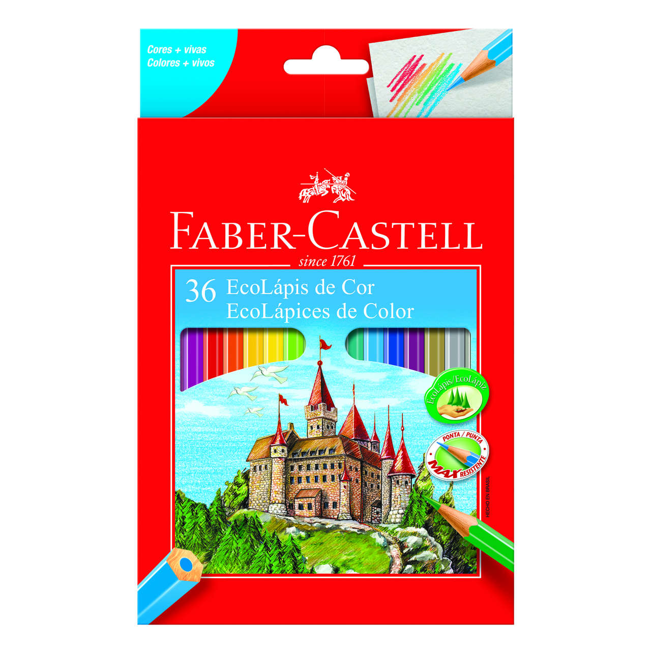 Lápis de cor 36 cores Faber-Castell