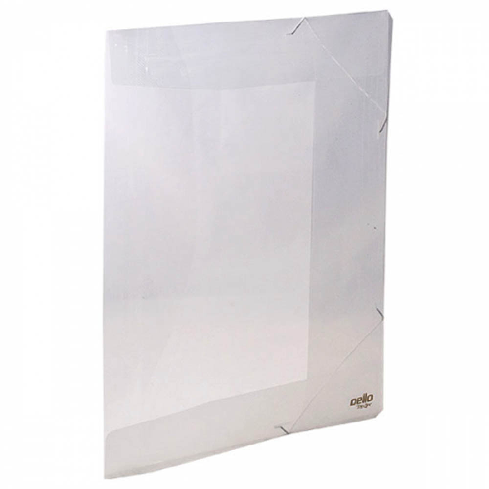 Pasta com elástico A3 4cm cristal Top Line Dello Livraria Barão