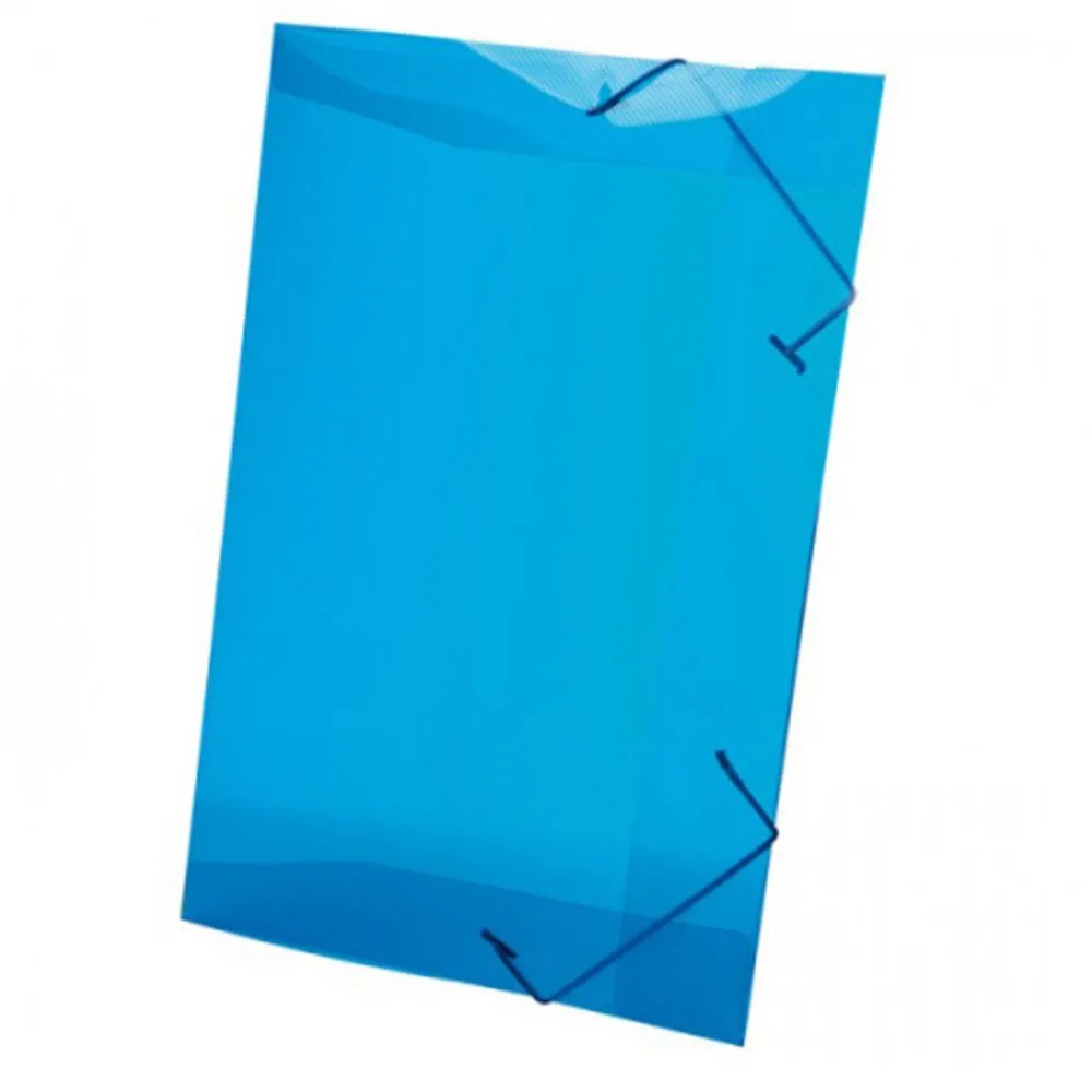 Pasta com elástico A4 fina azul New Line Dello Livraria Barão