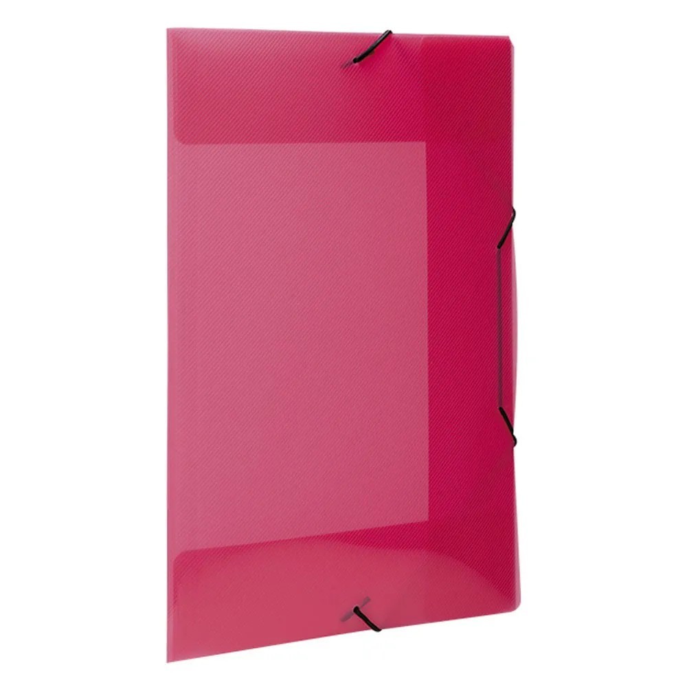 Pasta com elástico A4 fina rosa Top Line Dello Livraria Barão