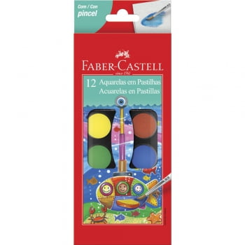 Aquarela 12 cores Faber-Castell