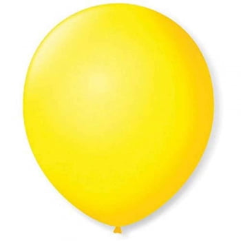 Balão n°7 50 un amarelo citrino São Roque