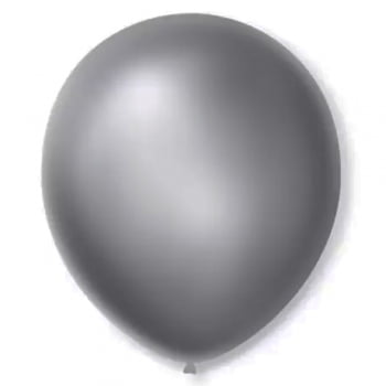 Balão n°7 50 un prata cintilante São Roque