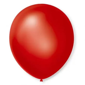 Balão n°7 50 un vermelho cintilante São Roque