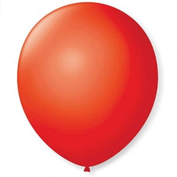 Balão n°9 50 un vermelho quente São Roque