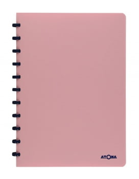 Caderno A4 72 fls rosa PASTEL Atoma