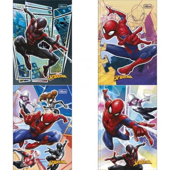 Caderno brochura 1/4 48 fls Spider Man Tilibra