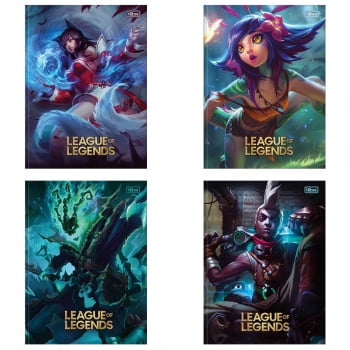 Caderno brochura 1/4 80 fls League of Legends Tilibra