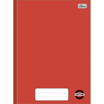 Caderno brochura 40 fls vermelho PEPPER Tilibra