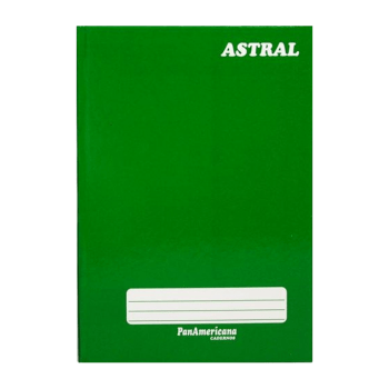 Caderno brochura 48 fls verde Panamericana