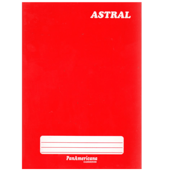 Caderno brochura 48 fls vermelho Panamericana