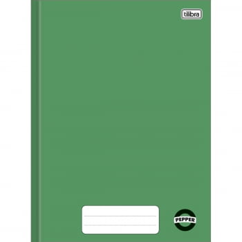 Caderno brochura 80 fls verde PEPPER Tilibra