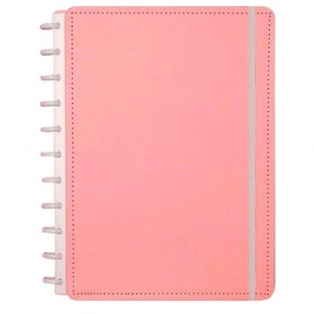 Caderno Grande 80 fls Rosa Pastel Caderno Inteligente