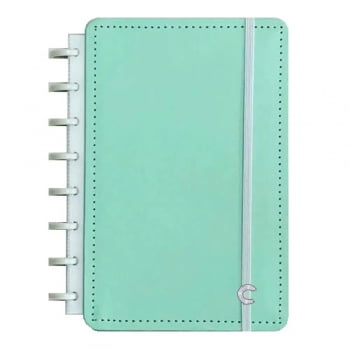 Caderno Pequeno 80 fls Verde Pastel Caderno Inteligente