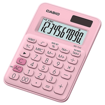 Calculadora 10 dígitos MS-7UC Rosa claro Casio