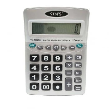 Calculadora 12 dígitos YS-1038B Yin's