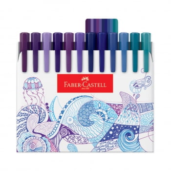 Caneta Hidrográfica 0.4 48 cores FINE PEN Faber-Castell