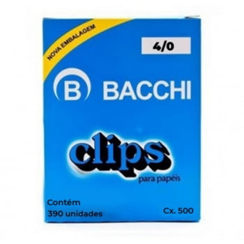 Clips 4/0 galvanizado 390 un Bacchi