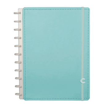 Caderno Grande 80 fls Azul Pastel Caderno Inteligente