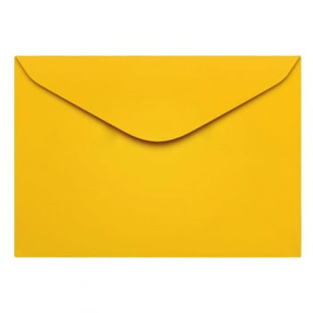 Envelope 11,4x16,2cm 100 un amarelo Celucat