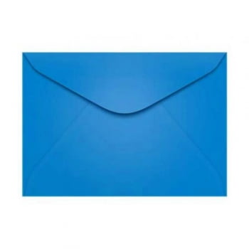 Envelope 11,4x16,2cm 100 un azul grécia Ipecol